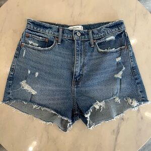 Abercrombie & Fitch Women’s High-Rise Mon Shorts.